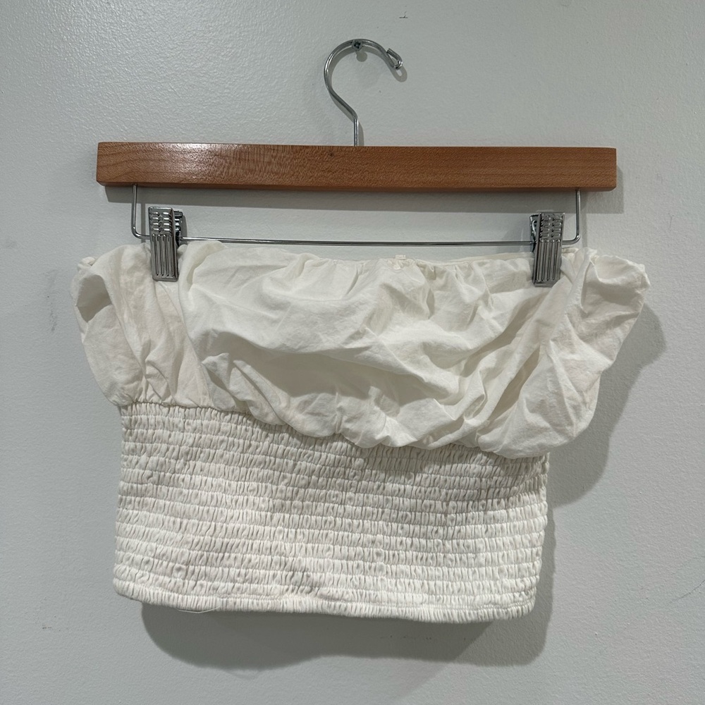 Anthropologie Maeve Cream Tube Top